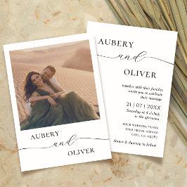 Script Elegante Moderno do Convite de casamento de