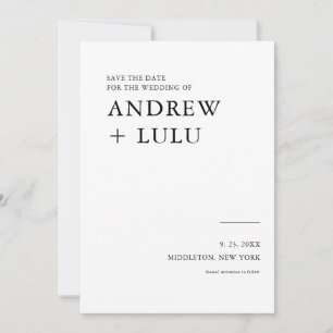 Script Elegante Salve o Cartão de Anúncio de Data