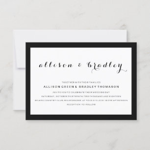 Script Elegante Simples   Convite para casamento m