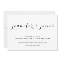 Script Elegante Simples | Convite para casamento m