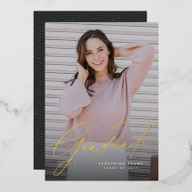 Script elegante simples, um convite para a graduaç