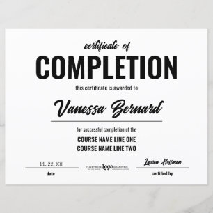 Script em Negrito do Certificado de Conclusão do P