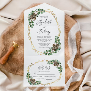 Script Greenery de Cor de Água do casamento no inv