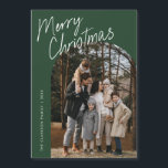 Script Merry Christmas Arch Photo Magnetic Card<br><div class="desc">Script Merry Christmas Arch Magnetic Card apresenta um roteiro divertido e moderno em uma foto arquivada,  juntamente com uma segunda foto no verso e na sala para sua mensagem.</div>