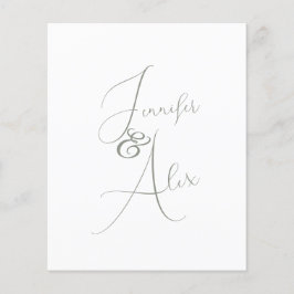 Script Minimalist Photo Collage Thank You Cards