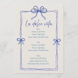 Script Minimalista Moderno | Menu Casamento