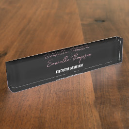 Script Minimalista Preto-Rosa Moderno