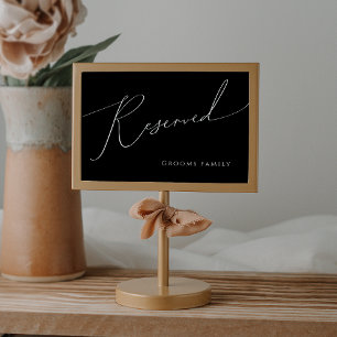Script Minimalista Whimsical Sinal Preto Reserva