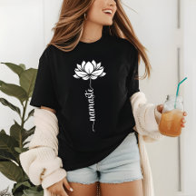 Script Moderno do Flor de Lotus Branco do Namaste