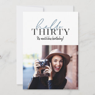 Script moderno e aniversário de 30 anos geométrico