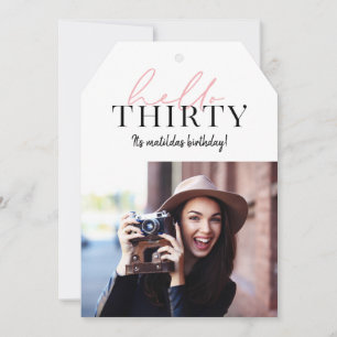 Script moderno e aniversário de 30 anos geométrico