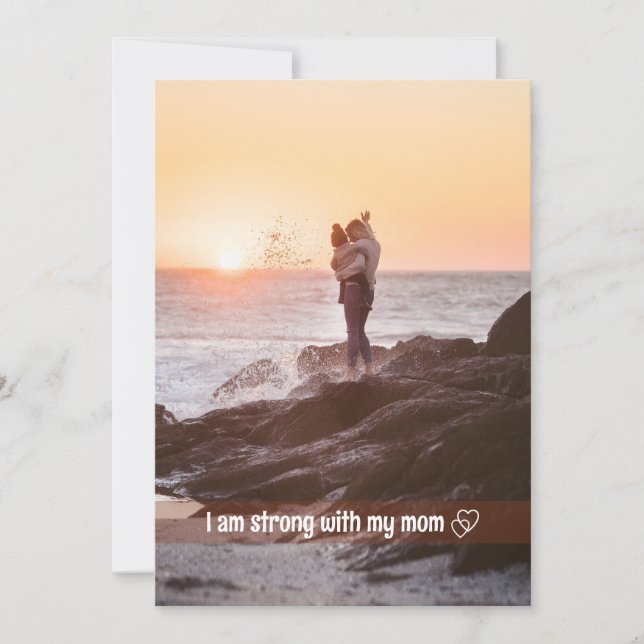 Script moderno e Cartão de Férias de dia de as mãe (Frente)