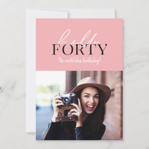 Script moderno e foto de aniversário de 40 anos g