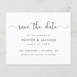 Script Moderno Save The Date Flyer Econômico
