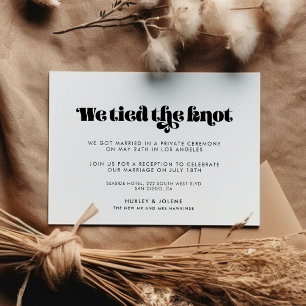 Script retroativo Vintage Nós amarramos o cartão