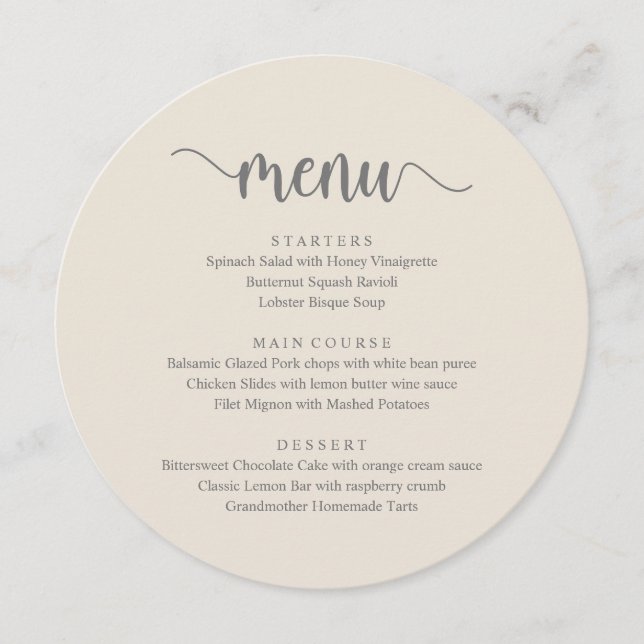 Script Russo Moderno, Menu Janto Casamento (Frente)