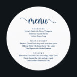 Script Russo Moderno, Menu Janto Casamento<br><div class="desc">Script Russo Moderno, no esquema azul do marinho Clássico, Menu Janto Casamento. Um cartão de menu perfeito para o seu grande dia. Você pode alterar as cores da fonte do script e alterar o conteúdo e as fontes do menu para atender às suas necessidades. Esta design pode ser usada para...</div>