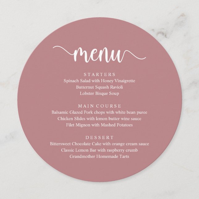Script Russo Moderno, Menu Janto Casamento (Frente)