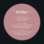 Script Russo Moderno, Menu Janto Casamento<br><div class="desc">Script Russo Moderno, em esquema de rosa empoeirado, Menu Janto de Casamento. Um cartão de menu perfeito para o seu grande dia. Você pode alterar as cores da fonte do script e alterar o conteúdo e as fontes do menu para atender às suas necessidades. Esta design pode ser usada para...</div>