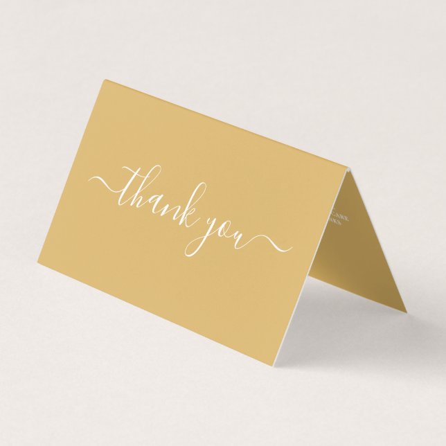 Script simples, Cartões de agradecimentos de logot (Frente)