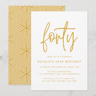 Script simples de na moda aniversário de 40 anos 