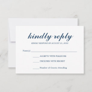Script Simples e Elegante para RSVP de Casamento A