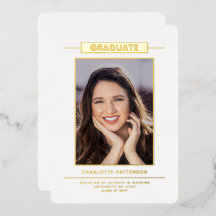 Script Simples Moderno em Dourado para Foto de For