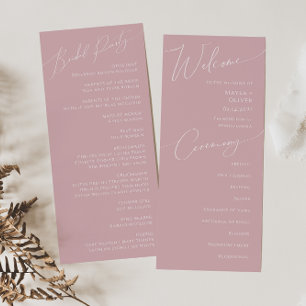 Script Whimsical   Programa Dusty Rosa Wedding