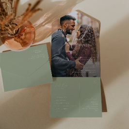 Script Whimsical | Sage Casual Photo Seal and Send