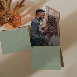 Script Whimsical | Sage Green Photo Seal and Send