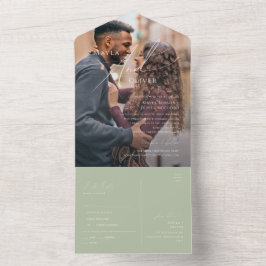 Script Whimsical | Sage Green Photo Seal and Send