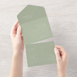 Script Whimsical | Sage Green Seal e Send