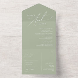 Script Whimsical | Sage Green Seal e Send
