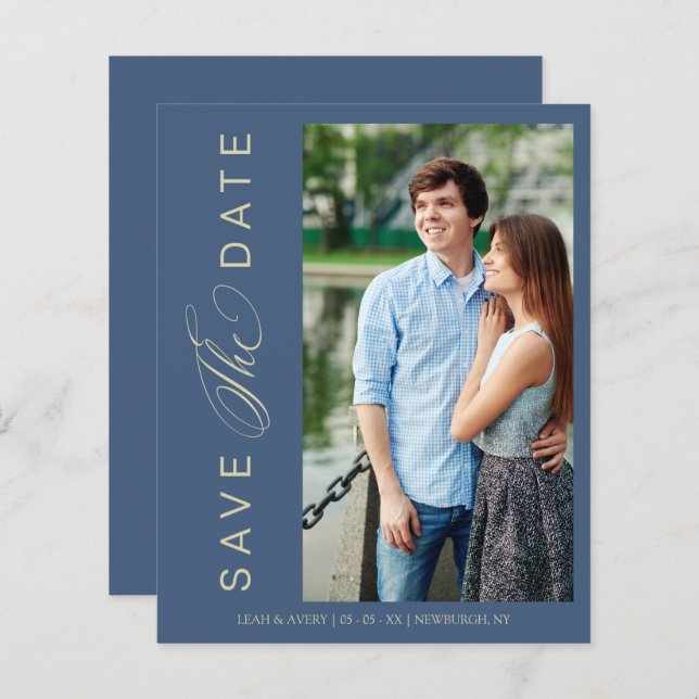 Script Wimshical de Foto de Casamento Azul de Orça (Frente/Verso)