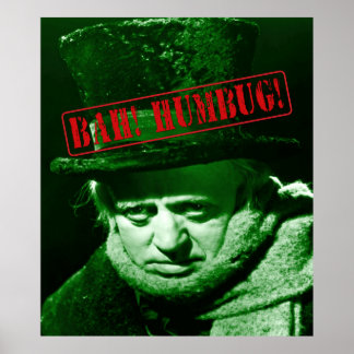 Scrooge Bah Humbug! Design de poster e Wall Art