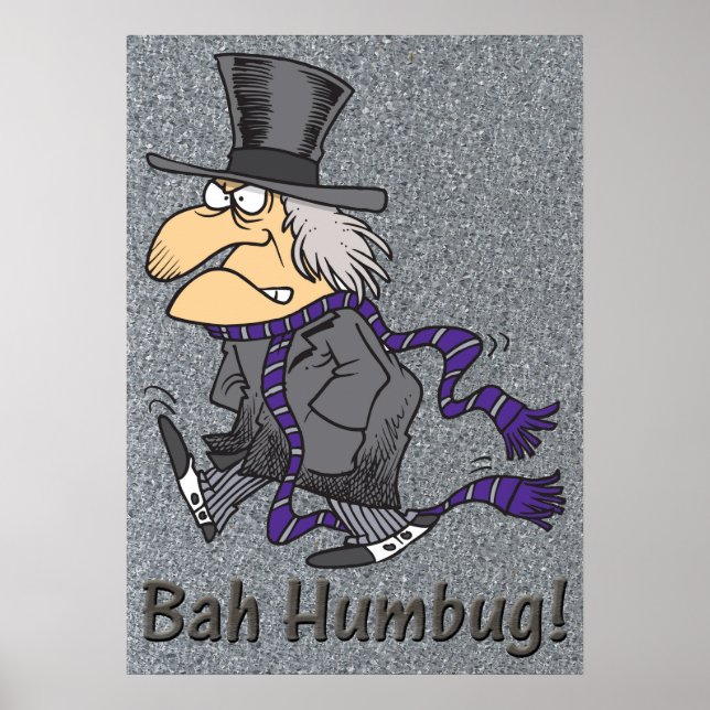 Scrooge & Bah Humbug Poster (Frente)
