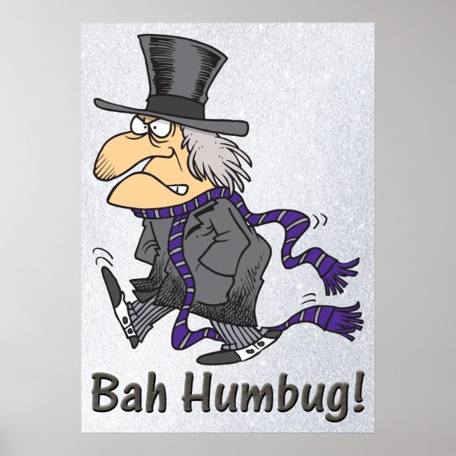Scrooge & Bah Humbug Poster (Frente)