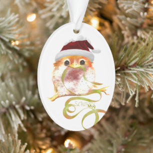 ScruffyMugArtGallery Ornamento de Árvore de Natal