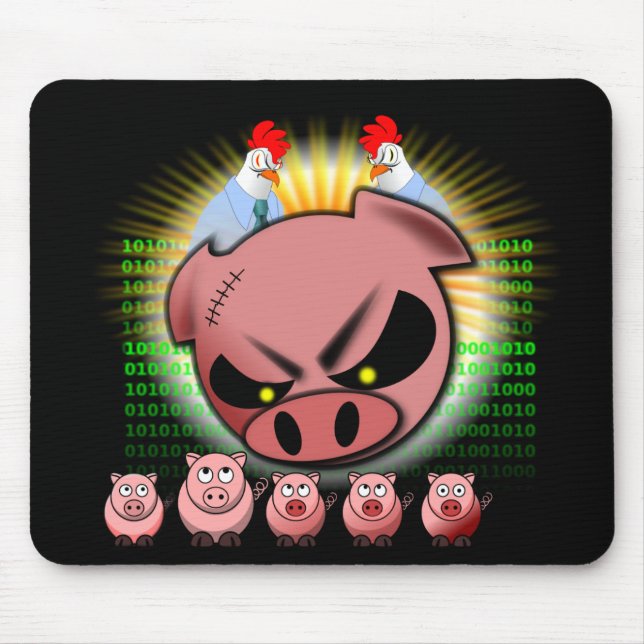 Scrum Mousepad - galinhas & porcos (Frente)