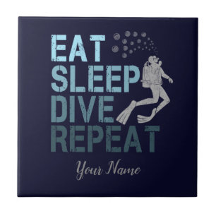 Scuba Diving Coma Dissipador de Sono Repetindo diz