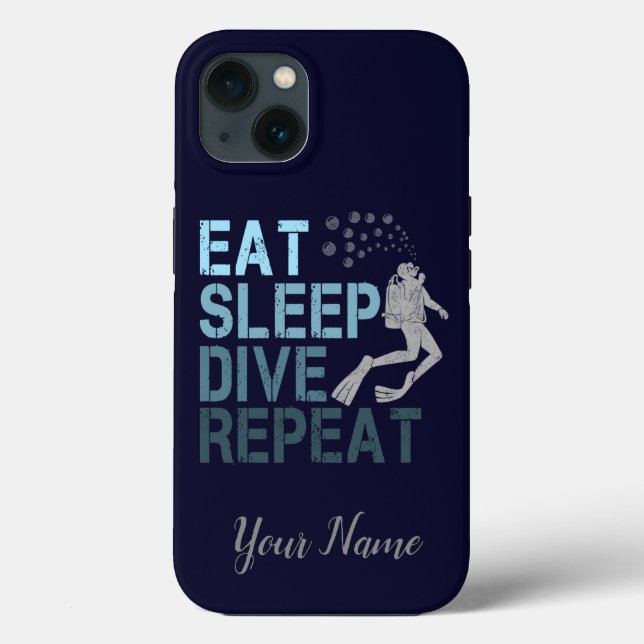 Scuba Diving Coma Dissipador de Sono Repetindo diz (Verso)