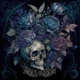 Scult com Rosas azuis Quebra-cabeça de serra