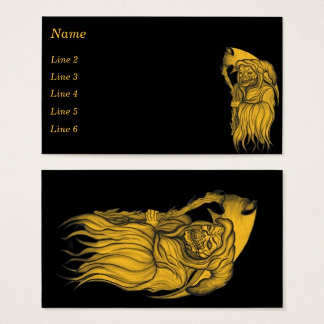 Scythe man - The Death , Grim reaper (Frente & Verso)