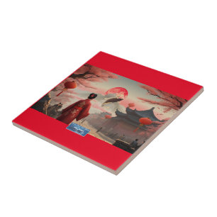 SDCs azulejo Red(Fish Moon) ©️ 2024