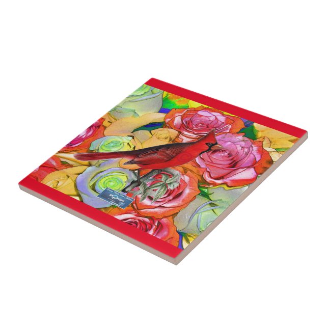 SDCs Red(Cardinal Rosas) azulejo©️ 2024 (Lateral)