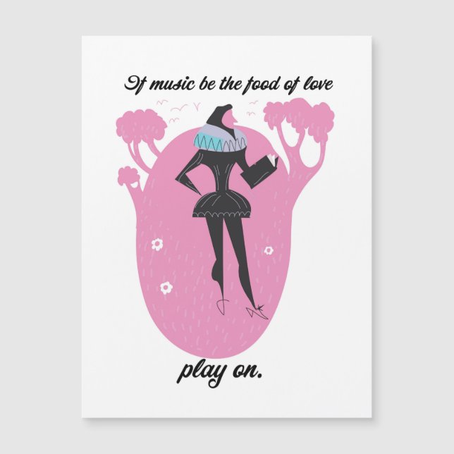 Se a música for a comida do amor, tocar (Frente)