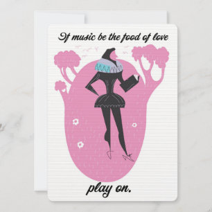 Se a música for a comida do amor, tocar