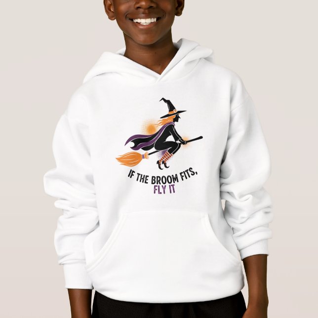 "Se a Vassoura Serve, Voar" Bruxa (Frente)