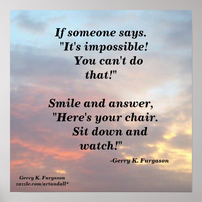 SE ALGUÉM DIZ POSTER (Frente)