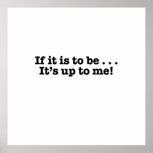 Se é para ser, é comigo poster